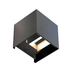 Outdoor Techstar® LED Light CUBE, teljesítmény 6W, A+, víz- és porálló, hideg fehér, 6000K, alumínium, fekete