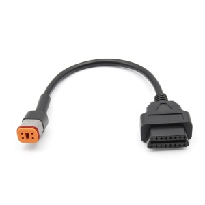 adaptor cablu diagnoza OBD2 4 pini la 16 pini Harley Davidson Techstar