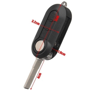 Cheie auto Fiat pliabila cu cip ID46 si lama pre-taiata