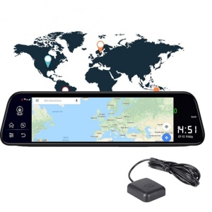 Techstar® Z9 Plus kéttükrös autós kamera, Android 8.1, 4G és WiFi, 9,66" IPS Touch Full HD, Hotspot, ADAS, GPS, FM-modulátor, autós asszisztens - Img 7