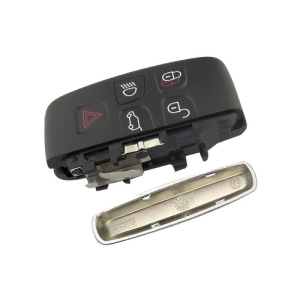 Carcasa cheie auto Techstar Jaguar F-Type XJ XF XE F-Pace 5 butoane interior cu lama metalica
