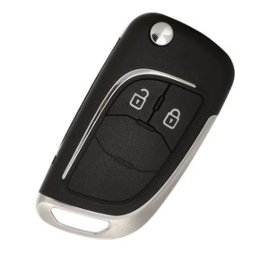 Carcasa cheie auto tip briceag Techstar pentru Opel Vauxhall Chevrolet 2 butoane – vedere frontala cu butoane