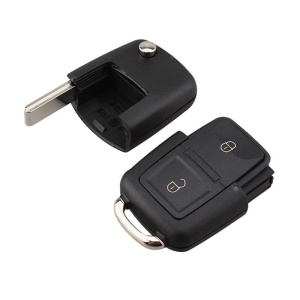 Cheie auto completa VW cu lamela metalica si 2 butoane