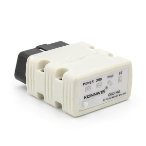 Techstar KONNWEI KW902 autódiagnosztikai és kiolvasó eszköz, Mini ELM327, Bluetooth 5.0, OBD2, Android és Windows PC kompatibilis, fehér