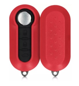 Carcasa cheie auto tip briceag Techstar pentru Fiat Citroen Peugeot 3 butoane compatibila modele 500 Panda Ducato vedere fata si spate