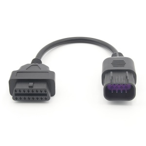 Cablu OBD2–Polaris 8 pini arcuit, vedere de sus, pentru ATV/UTV/Slingshot