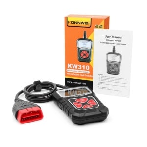 Tester KONNWEI KW310 negru cu cutie ambalaj si accesorii
