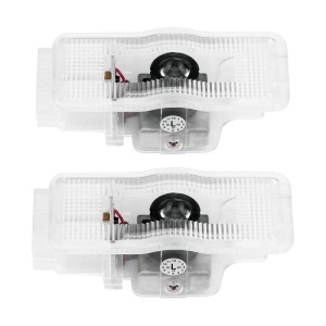 Kit emblemă logo LED Peugeot - Set complet 2 piese, montaj pe portiere