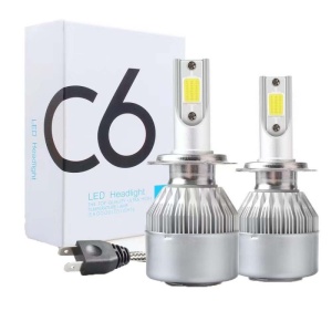 2 db Auto LED Techstar® C6, H7, 36w, 3800 lumen, 6500K, AUTO, 12-24 volt, COB készlet