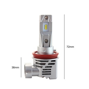 2 db Auto Techstar® M3 LED-es készlet, H11, 40w, 8000 lumen, 6500K, AUTO, 12-24 volt, ZES, Canbus, rézmag, alumínium radiátor - Img 6
