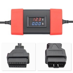 24V–12V Techstar® Truck Diesel Adapter kábel 5W 24V Átalakító Támogatja az Easydiag 2.0/3.0/GOLO protokoll adatátvitelt és a Thinkdiag OBD2 lapolvasót fekete/piros