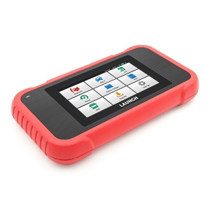 Vedere frontala tester Launch X431 CRP129E V2.0 cu ecran aprins