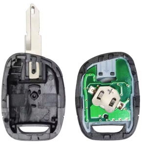 Autókulcs komplett távirányítóval Techstar kompatibilis Renault Clio II, Kangoo, Twingo, Master, 1 gomb, 433 MHz, PCF7946 ID46, penge NE72 - Img 5
