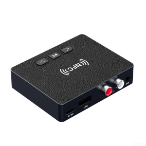 Bluetooth 6.0 audio vevő NFC-vel, AUX 3.5 mm, RCA, USB, Hi-Fi, 10 m hatótávolság, USB Type-C 5V tápellátás, vezeték nélküli adapter autóhoz, hangszórókhoz és erősítőhöz - Img 6