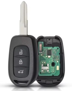 Dacia Duster/Logan/Sandero + Renault Symbol/Trafic, VAC102, 3 gomb, 433MHz, PCF7961M chip (4A), elektronikával és akkumulátorral, teljes távirányítós autókulcs, kompatibilis a Dacia Duster/Logan/Sandero + Renault Symbol/Trafic kulcsokkal.
