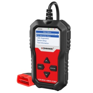 Tester diagnoza KONNWEI KW360 pentru Mercedes Benz cu ecran color si mufa OBD2 rosie