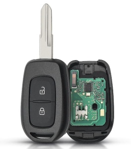 Komplett autókulcs PCF7961M chippel, 2 gomb, 433 MHz – kompatibilis a következőkkel: Dacia Logan, Duster, Sandero, Lodgy, Dokker, Renault Symbol, Trafic