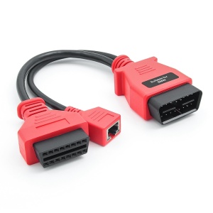 Set cabluri OBD Ethernet BMW cu design robust si mufe rosii