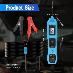 vizualizare tensiune tester auto techstar cu led