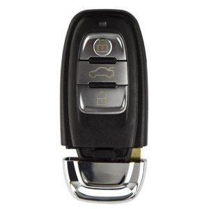Carcasa cheie Audi A4L/Q5, spate, finisaj argintiu si negru