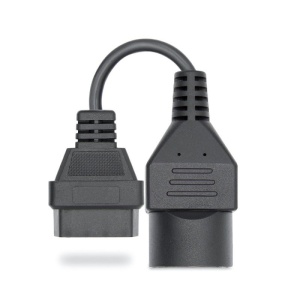 Adaptor Mazda 17 pini la OBD2 16 pini, conectori dreptunghiulari negri