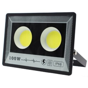 Techstar® kültéri projektor 100 W, LED COB, IP66, hideg fény, 6500K szín, alumínium ház, állítható támasz