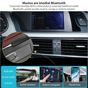 utilizare transmitator receptor audio bluetooth techstar m27 la tv pc si auto