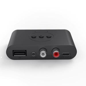 porturi RCA si AUX ale receptorului bluetooth Techstar MM-2 5.0