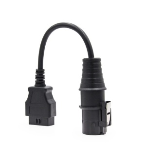 Adaptor Iveco 30 pini la OBD2 16 pini, cablu flexibil cu mufe negre