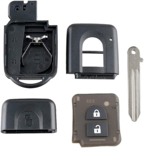set complet carcasa cheie techstar nissan cu suport electronic si lama inclusa