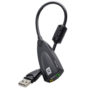 Techstar 5HV2 Audió adapter, USB 2.0, 2 x 3,5 mm -es audio jack, mikrofon, LineOut, Virtual Surround