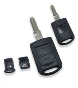 set cheie techstar opel 2 butoane cu suruburi si lama cu canelura stanga inclusa