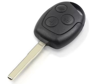 Techstar autókulcsház kompatibilis Ford Focus/Mondeo/Fiesta/Transit, 3 gomb, HU101 pengével, fekete - elektronika nélkül - Img 4