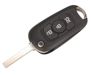 Carcasa cheie auto Techstar tip flip 3 butoane cu lama SX9 pentru Opel Astra K 2015-2019 vedere frontala apropiata