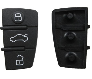 Set 2 butoane cauciuc Audi – model clasic, fundal alb