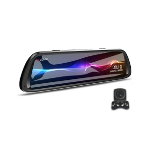 Techstar K62 Dual Full-HD Mirror DVR autós videokamera, 170 ° -os szög, 10 hüvelykes LED-kijelző, éjszakai látás, széles tartomány, mikrofonnal - Img 9