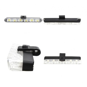 Techstar LED-es lámpák, 4x6, Stroboszkóp figyelmeztető vaku, 12V-os tápegység, Piros és kék - Img 6