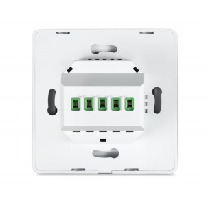 partea din spate intrerupator smart wireless 2 faze alb