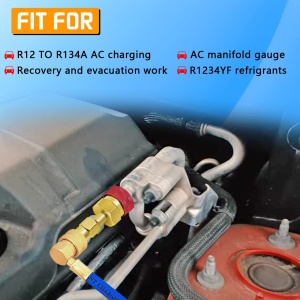 adaptor rapid R1234yf la R134a Techstar montat pe port AC auto