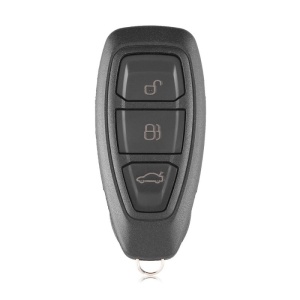 Techstar teljes autókulcs tok, 3 gombos, Ford Kuga, Fiesta, Mondeo MK4, 433 Mhz, HU101, intelligens
