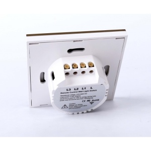 Spate intrerupator touch alb Techstar TG02 cu borne de conectare