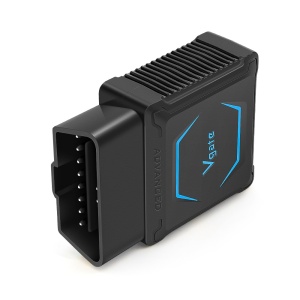Adaptor vLinker FS – vedere laterală cu pini OBD-II