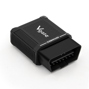 Vgate vLinker MS – vedere laterală cu pini OBD-II