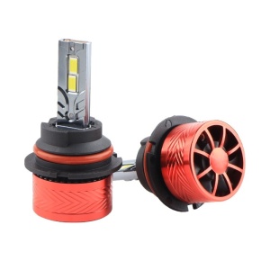 2 db Techstar® P14 Auto LED-es készlet, 9007, 120 W, 18000 lumen, 6000 K, 12-24 V, sugárszög 360°, CSP 3570, Canbus, alumínium radiátor, hűtéstechnika, ezüst