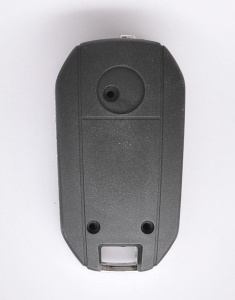 Carcasa cheie telecomanda 2 butoane flip HU46 compatibila Opel Corsa C Meriva A Tigra B Combo vedere spate