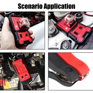 Set tester relee auto Techstar cu cabluri si conectori