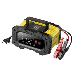 Redresor auto Foxsur galben-negru cu ventilatie laterala