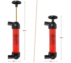 Pompa dubla cu maner pentru umflare sau transfer lichid