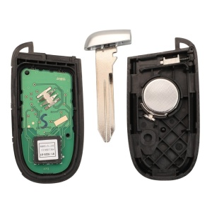 Carcasa cheie auto Techstar Jeep Chrysler Dodge 4+1 butoane deschisa cu lama si componente