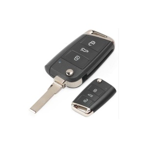 Cheie auto Techstar Volkswagen cu lama rabatabila si 3 butoane HU167